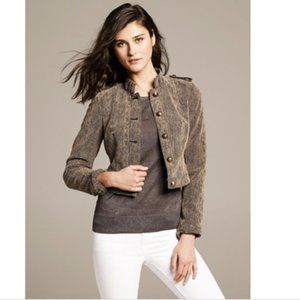 Banana Republic Heritage Collection Python Cropped Jacket Size 10